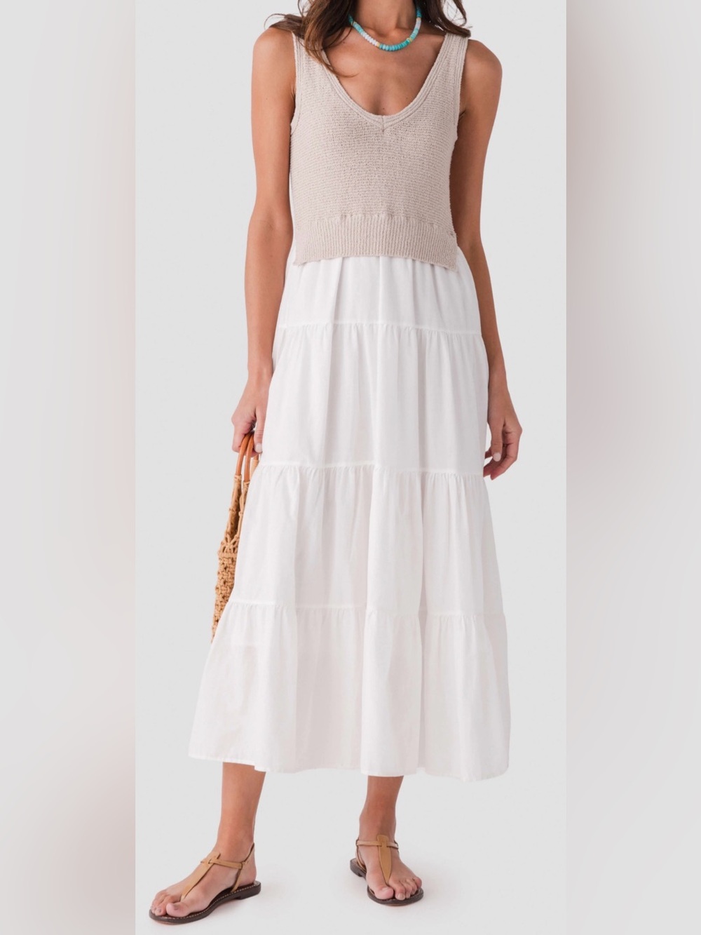 Elan mixed media dress